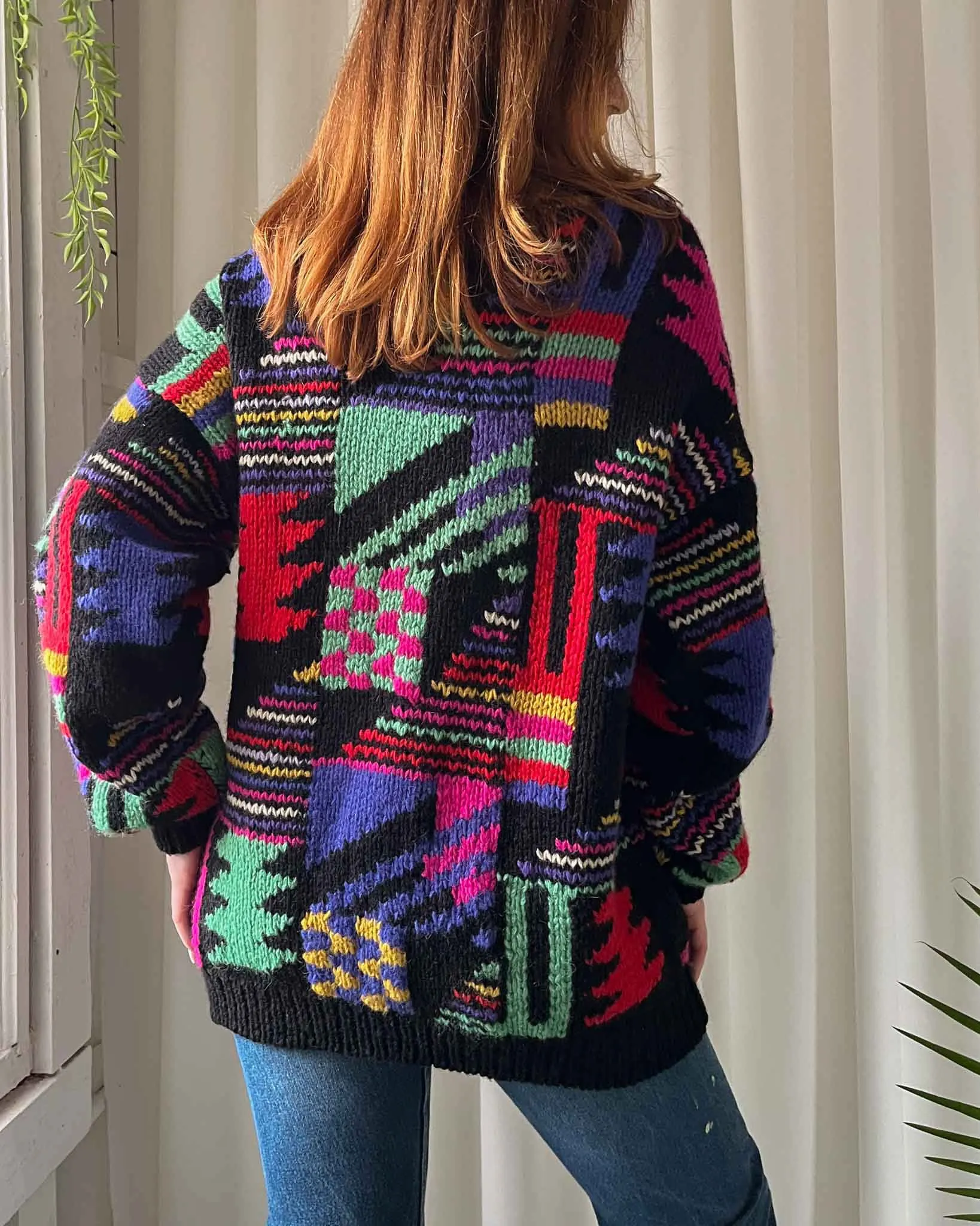 90s Colorful Wool Sweater | M-XL