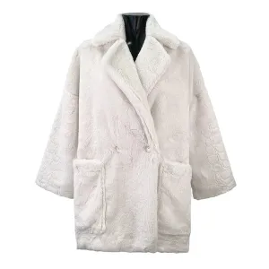 Cappotto in eco pelliccia
