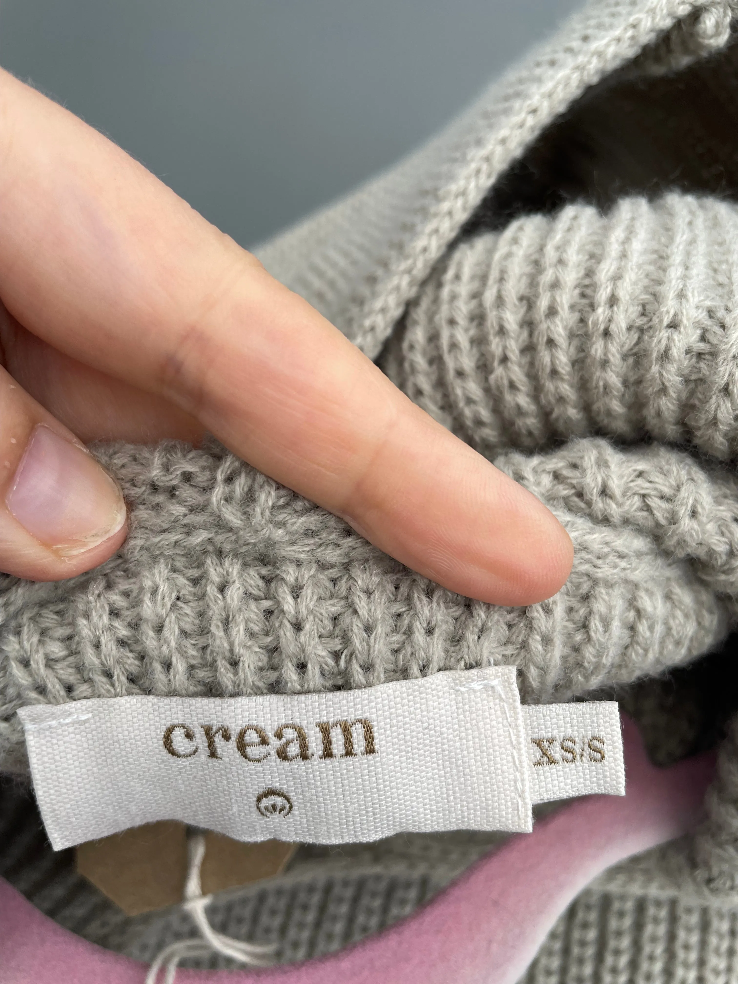 Cream Poncho Size Extra Small