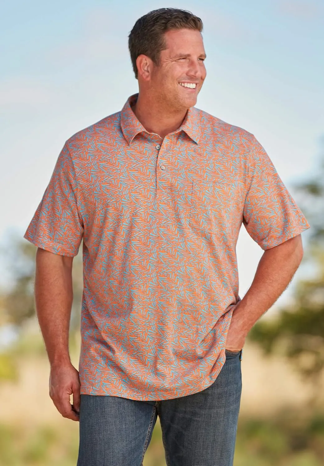 KingSize Men's Big & Tall Heavyweight Jersey Polo Shirt