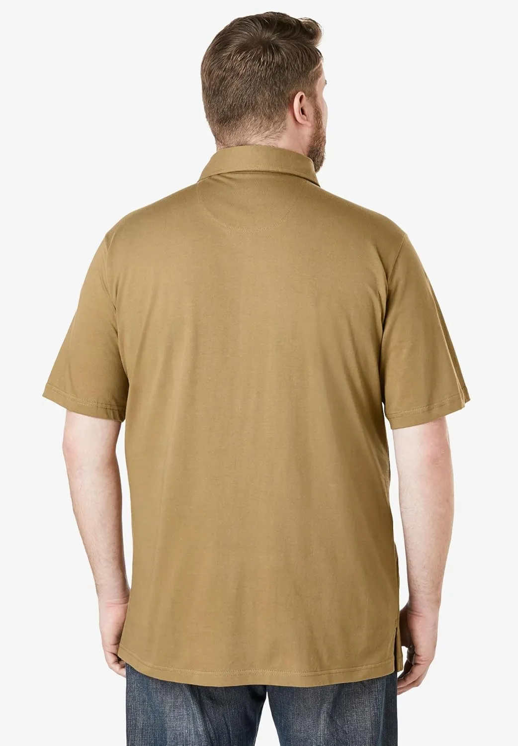 KingSize Men's Big & Tall Heavyweight Jersey Polo Shirt