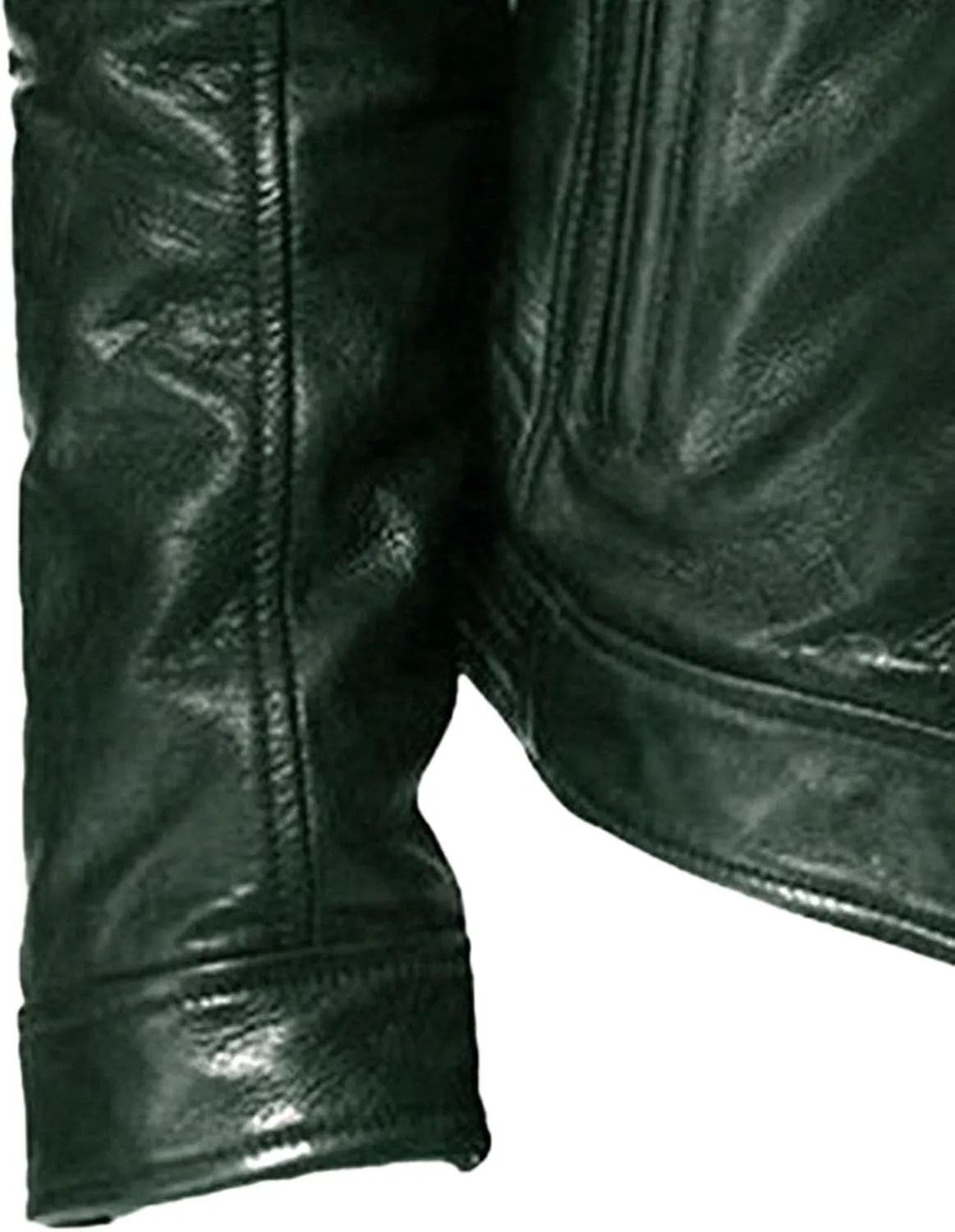 Men's Casual Leather Jacket Motorcycle Lightweight PU Outwear Stand Collar Bomber Leather Jacket