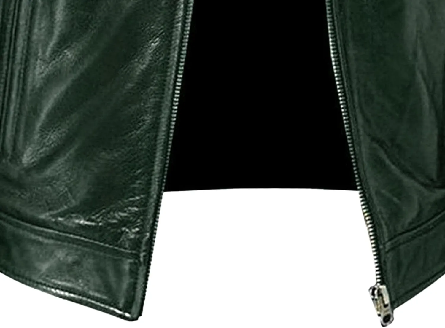 Men's Casual Leather Jacket Motorcycle Lightweight PU Outwear Stand Collar Bomber Leather Jacket