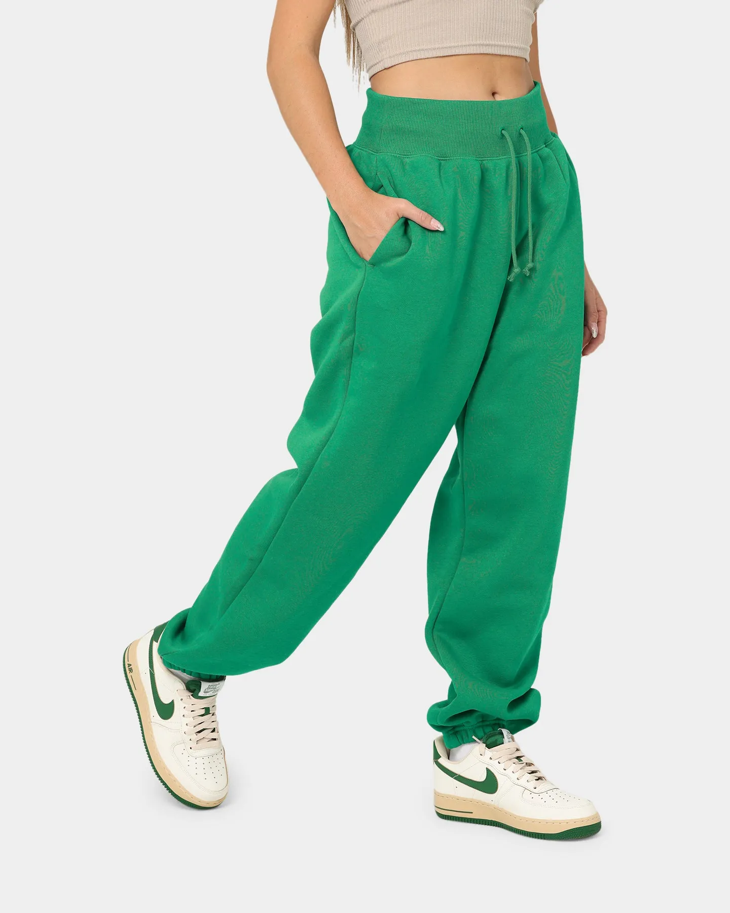 Nike Women's Nike Sportswear Phoenix Fleece High-Waisted Oversized Pants Malachite/Sail