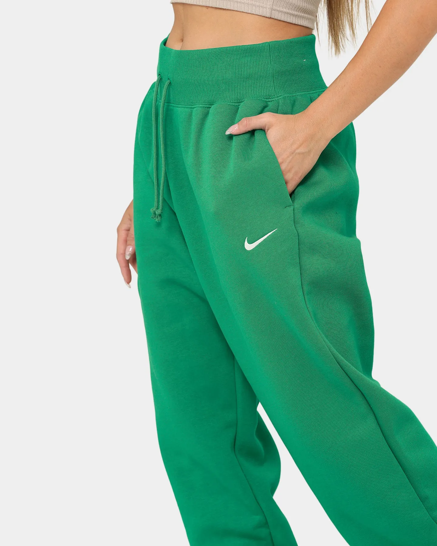 Nike Women's Nike Sportswear Phoenix Fleece High-Waisted Oversized Pants Malachite/Sail