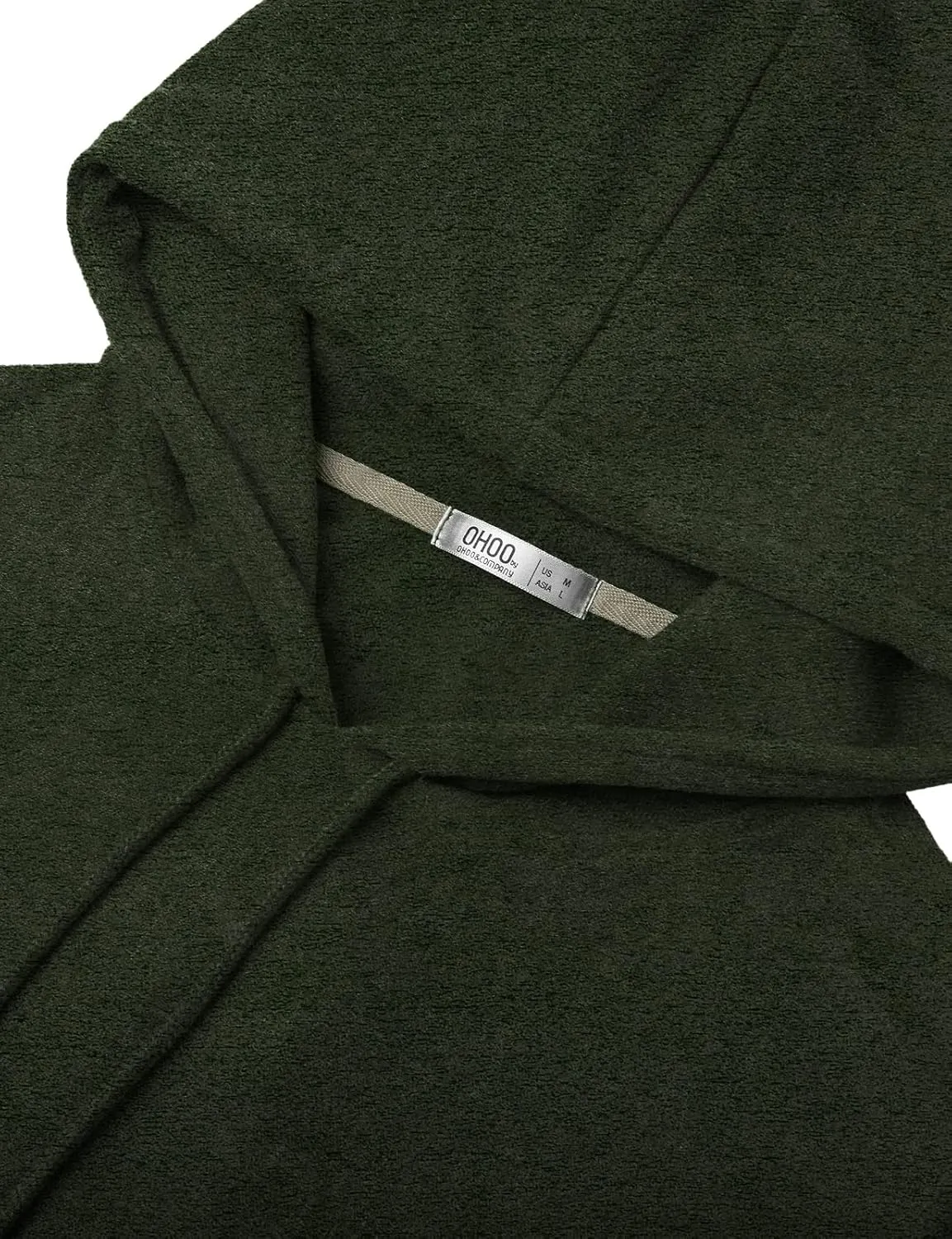 Ohoo Men's Hooded Poncho Cape Cloak Fashion Hoodie Pullover with Pocket