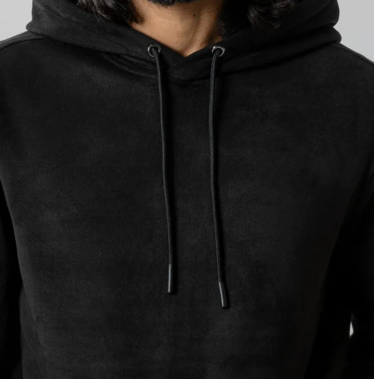 Robert Barakett Sidewinder Suede Touch Hoodie | Black
