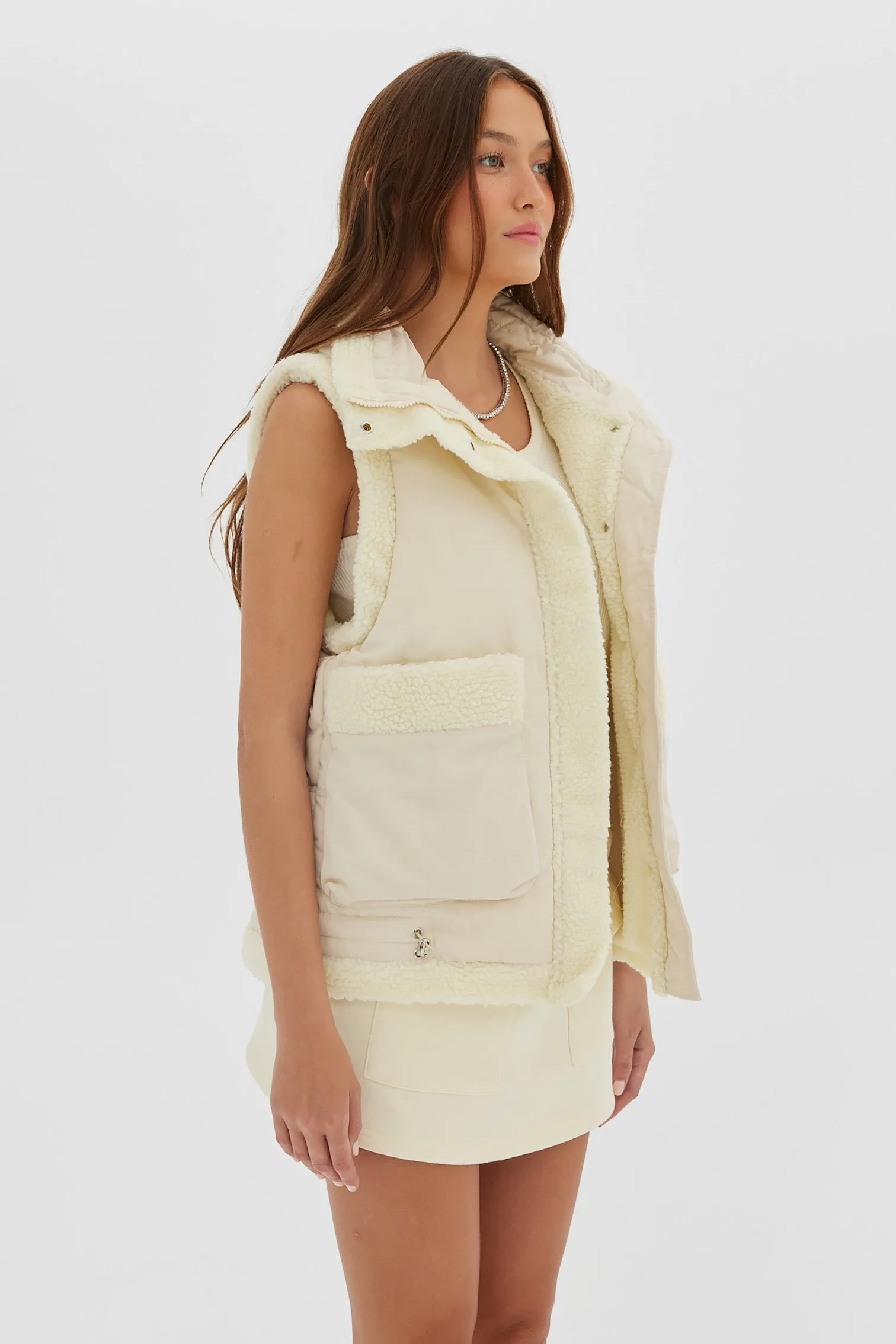 Shearling Vest - Ivory