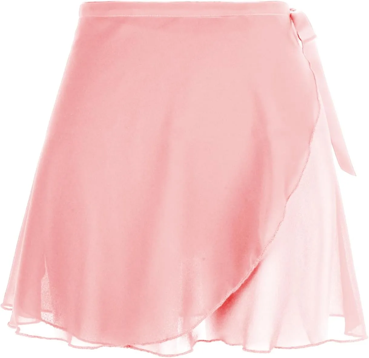 Women's Ballet Wrap Skirt Chiffon Dance Wrap Skirt with Adjustable Waist Tie Gymnastics Ballet Skirts for Women