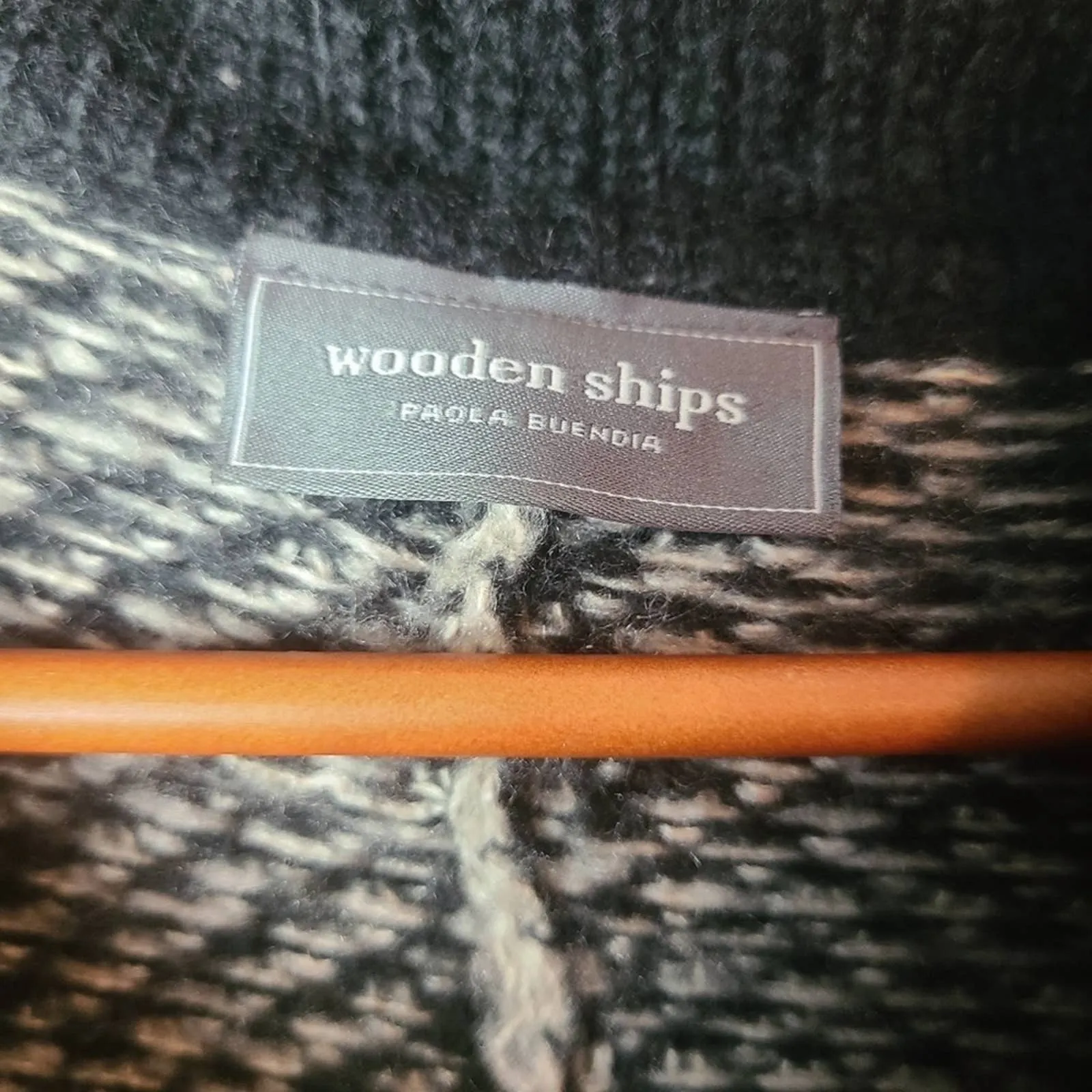wooden ships knit pullover poncho