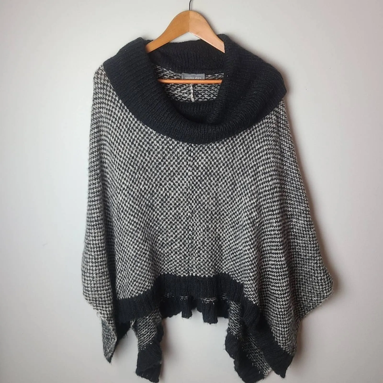 wooden ships knit pullover poncho